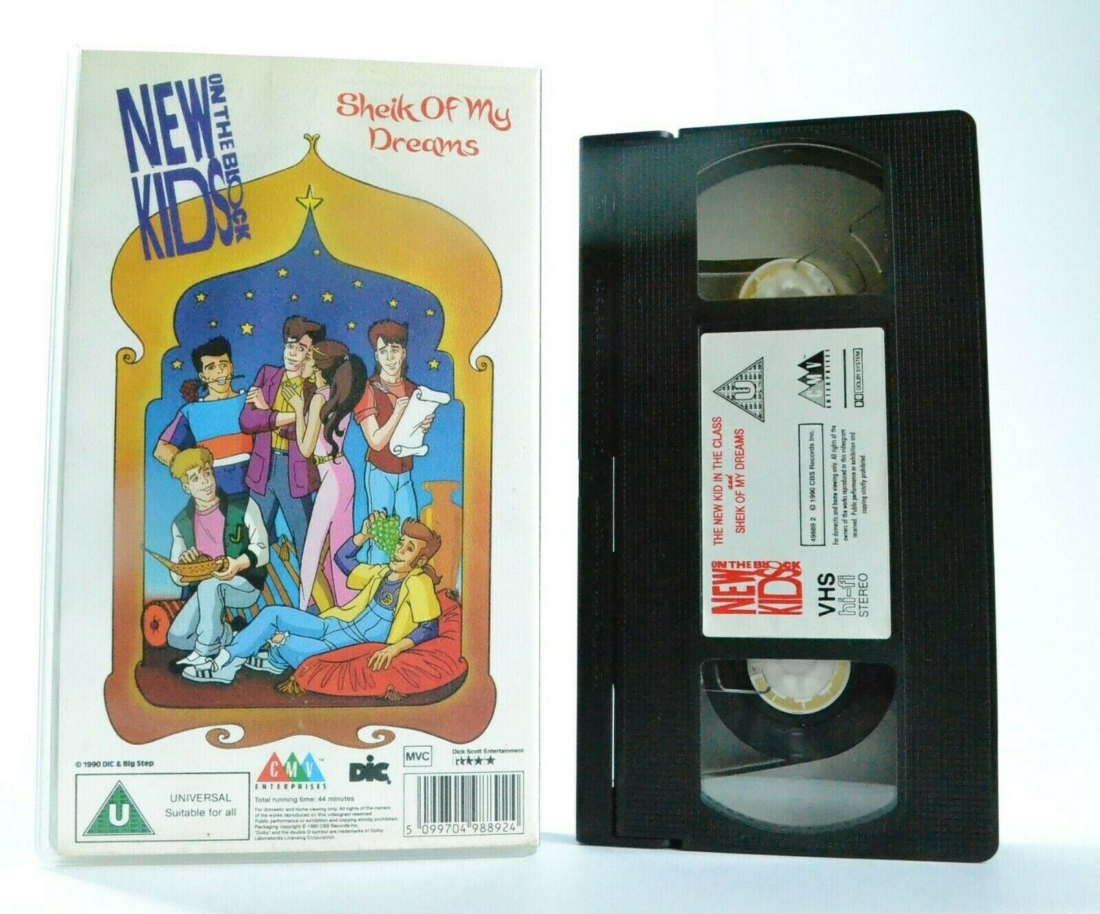 New Kids On The Block: The New Kid In The Class - Animated - Children's - VHS-