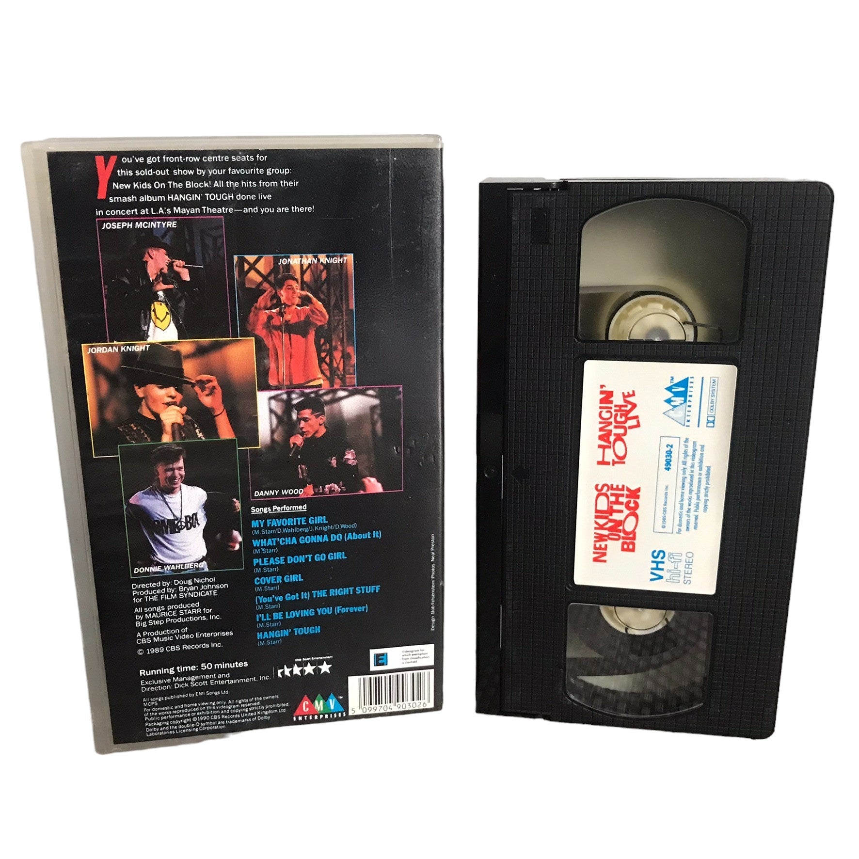 New Kids on the block Hangin Tough Live - Jonathan Knight - CMV Enterprises - Music - Pal - VHS-