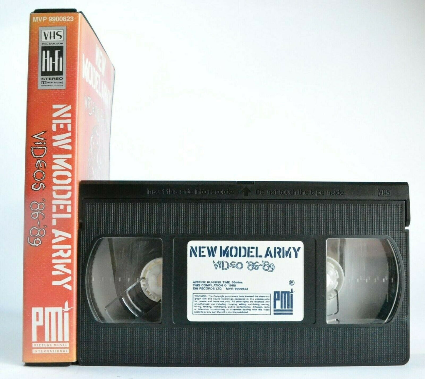 New Model Army: Videos '86-'89 - White Coats - Vagabonds - Live Music - Pal VHS-