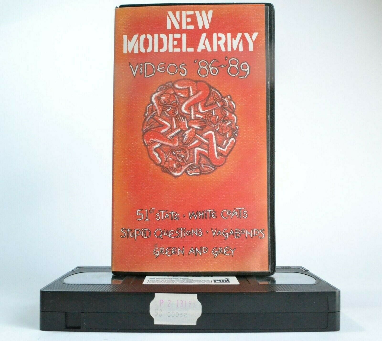 New Model Army: Videos '86-'89 - White Coats - Vagabonds - Live Music - Pal VHS-