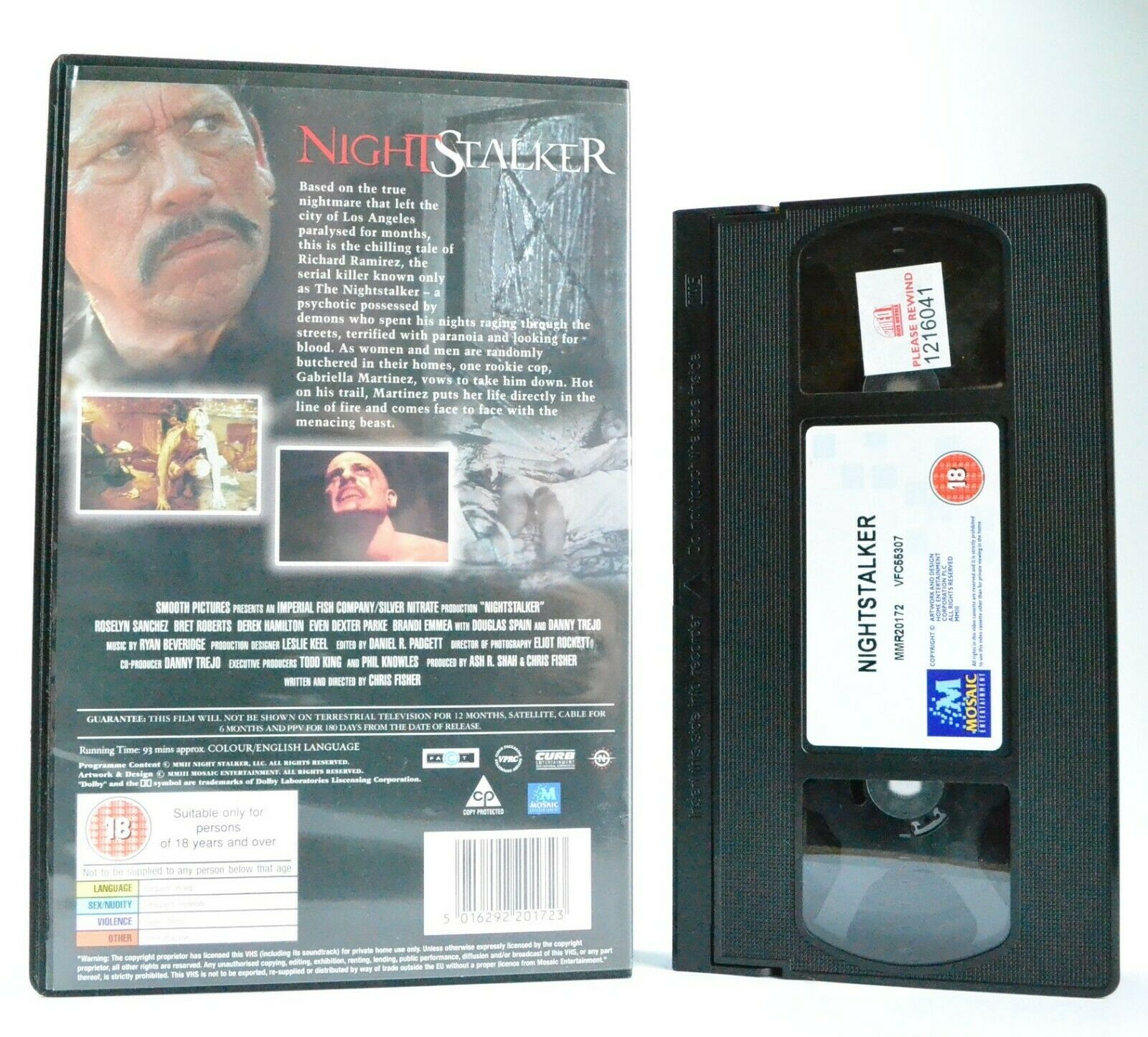 Nightstalker: Based On True Events - Thriller - Large Box - Serial Killer - VHS-