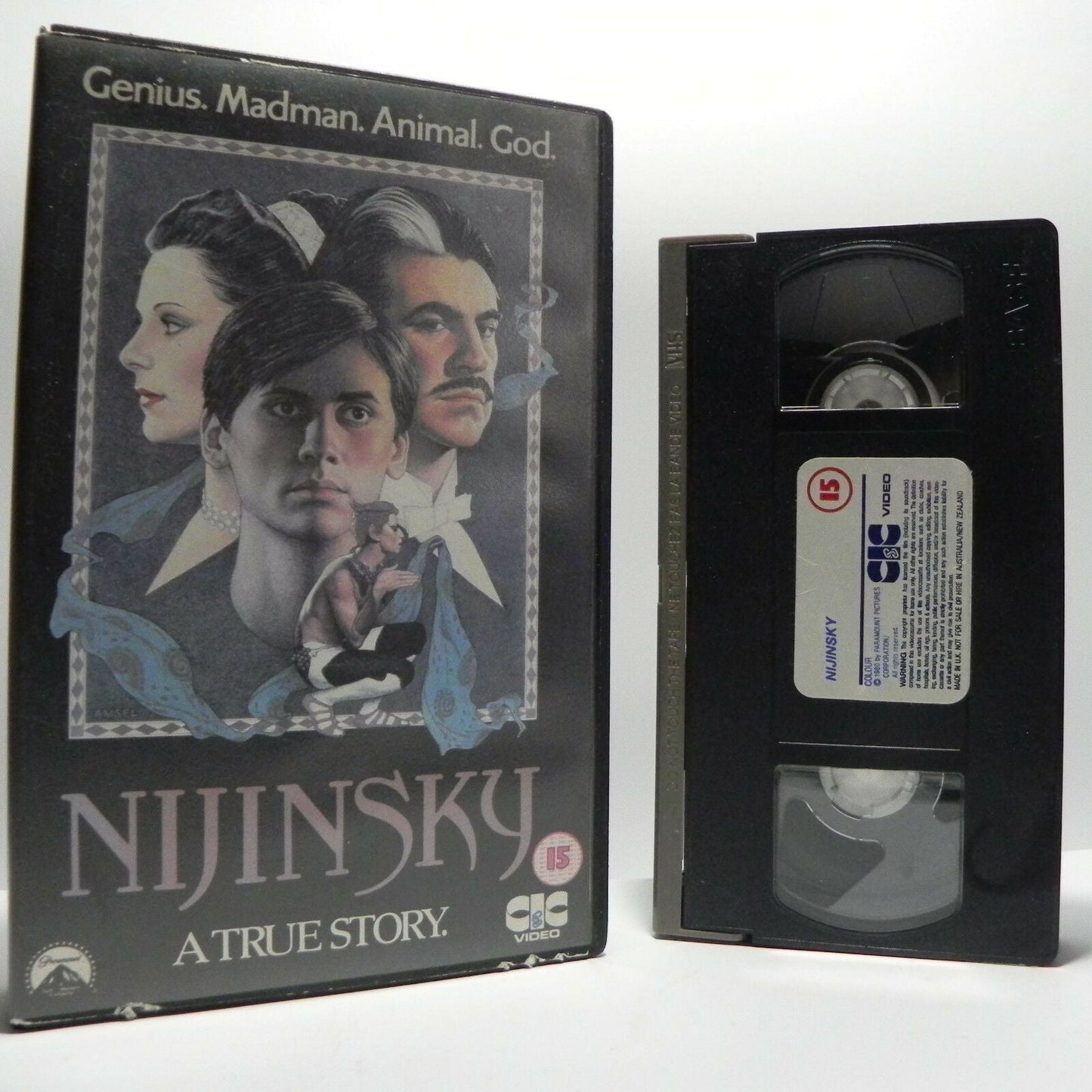 Nijinsky: (1980) Biography/Drama/Music - True Story - Large Box - A.Bates - VHS-