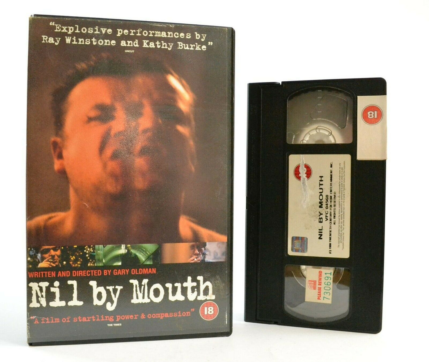 Nil By Mouth: Film By G.Oldman - Drama (1997) - Large Box - Ex-Rental - Pal VHS-