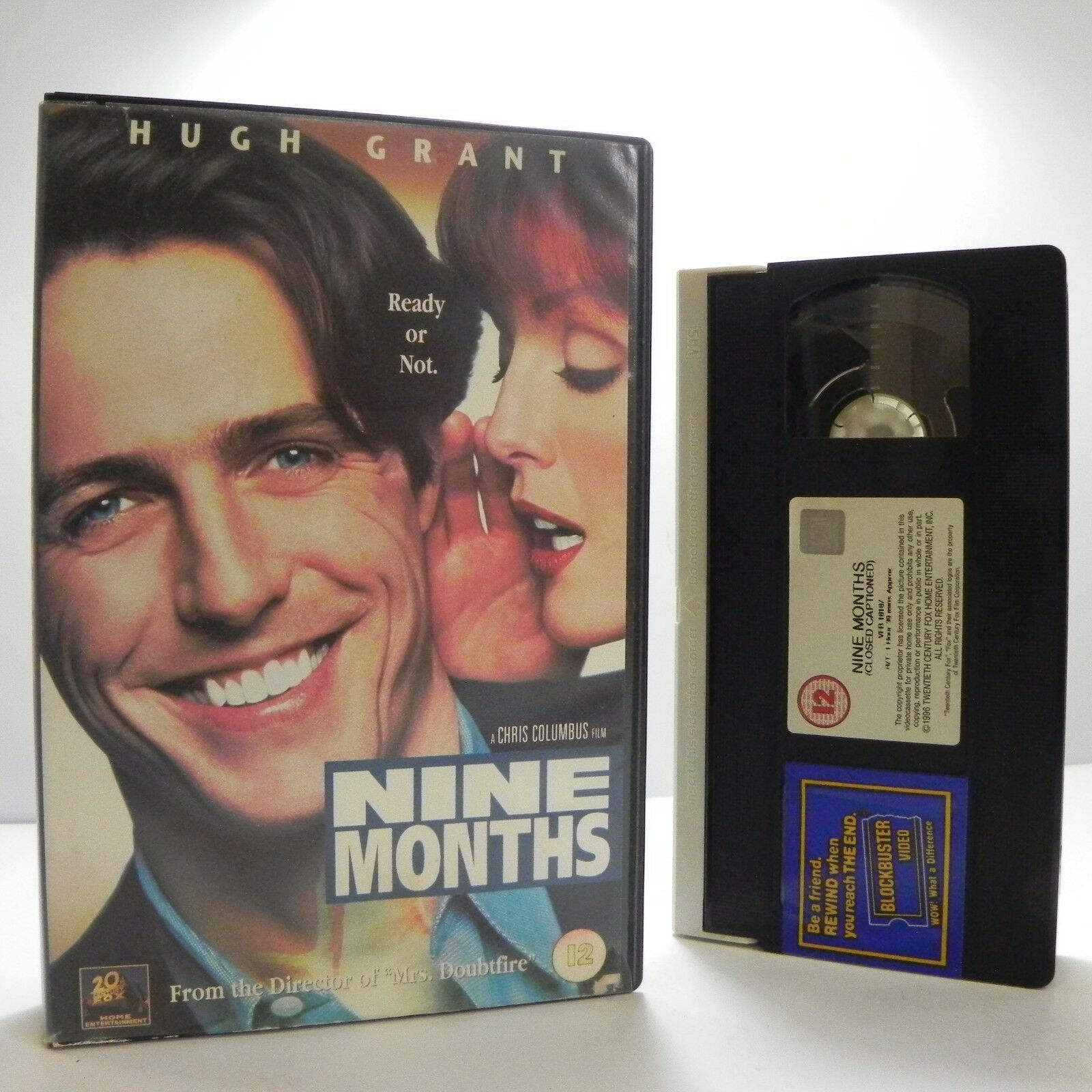 Nine Months: Comedy (1995) - Large Box - Ex-Rental - Hugh Grant - Pal VHS-