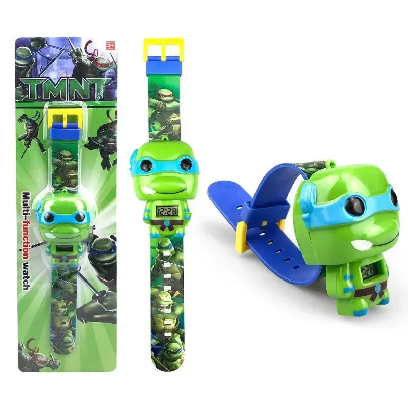 Ninja Turtles TMNT Watch - Cool Cartoon Design for Kids - 3D Toy Watches - Birthday or Christmas Gift - Electronic Watch for Children-TMNT-