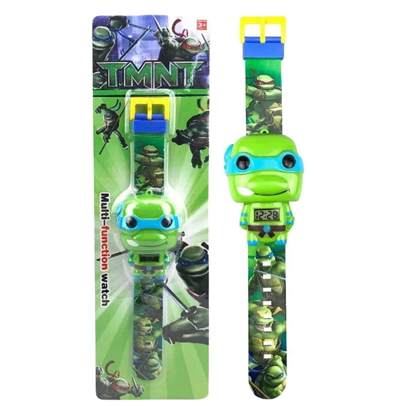 Ninja Turtles TMNT Watch - Cool Cartoon Design for Kids - 3D Toy Watches - Birthday or Christmas Gift - Electronic Watch for Children-TMNT-