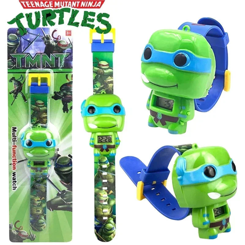 Ninja Turtles TMNT Watch - Cool Cartoon Design for Kids - 3D Toy Watches - Birthday or Christmas Gift - Electronic Watch for Children-TMNT-