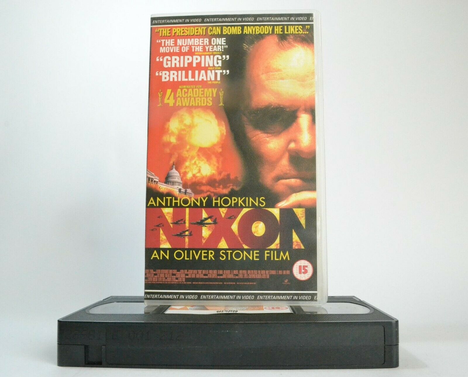 Nixon (1995); [Oliver Stone] Biographical Drama - Anthony Hopkins - Pal VHS-