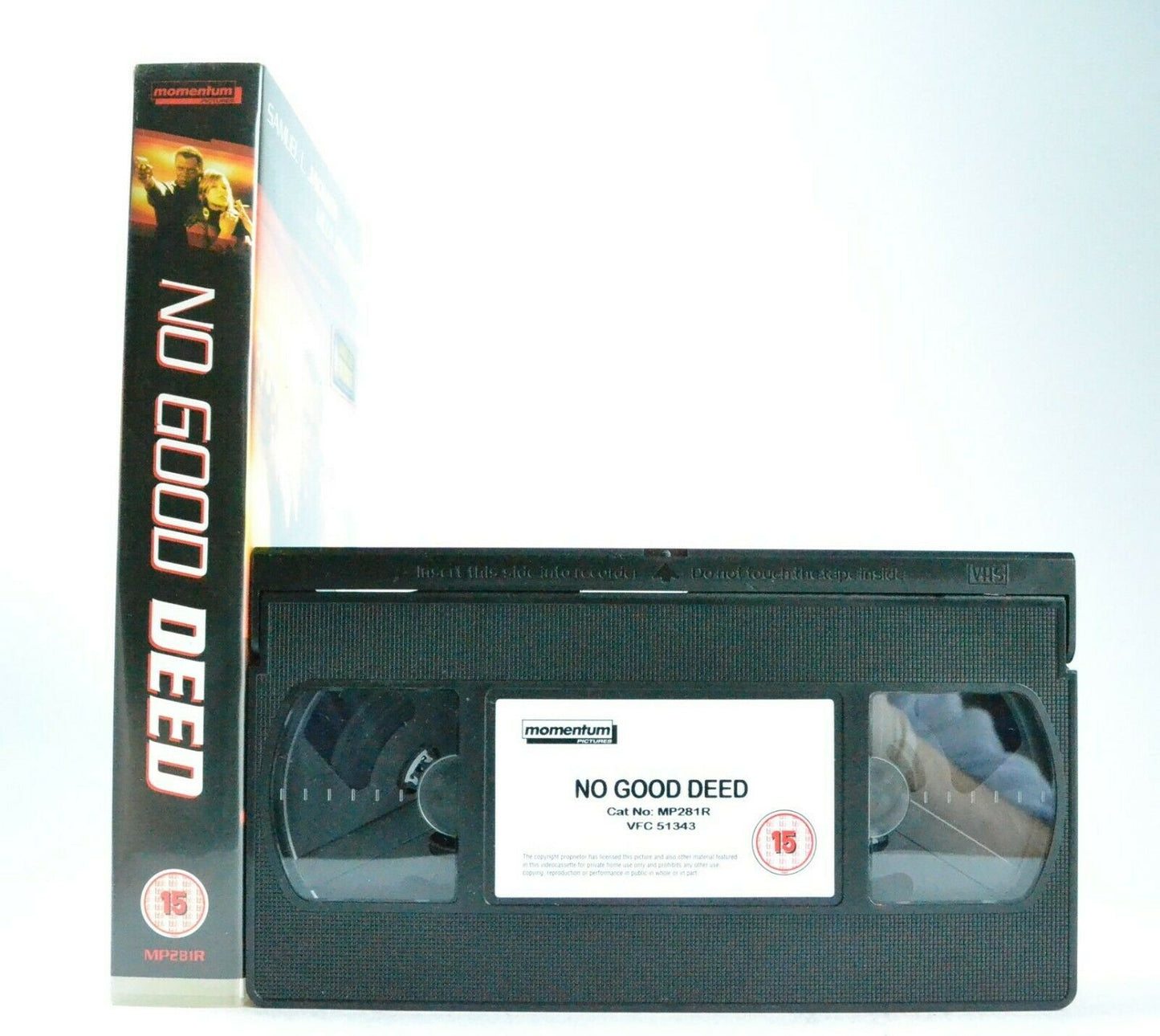 No Good Deed: S.L.Jackson/M.Jovovich - Action - Large Box - Ex-Rental - Pal VHS-