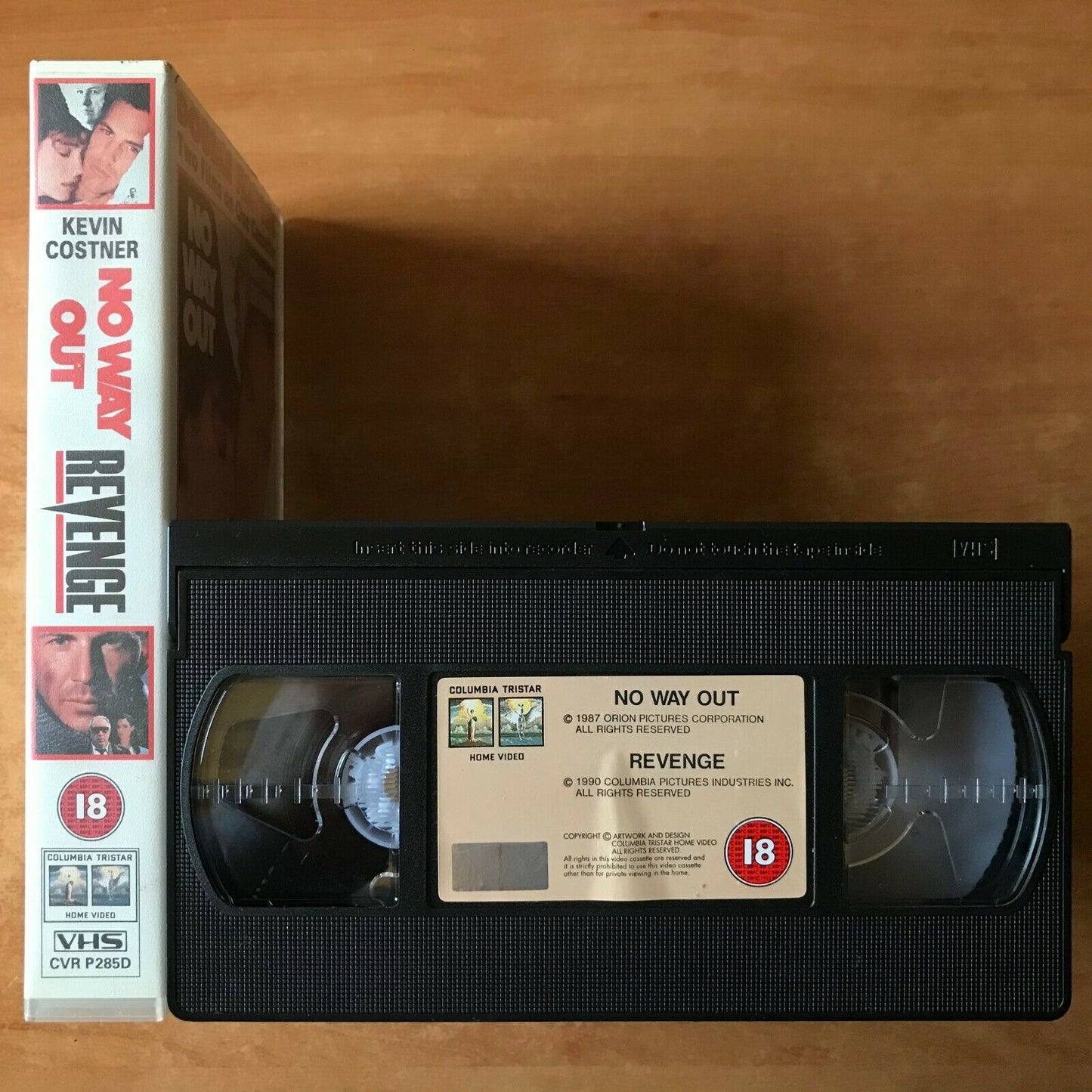 No Way Out (1987) / Revenge (1990) [Double Feature] Kevin Costner - Pal VHS-