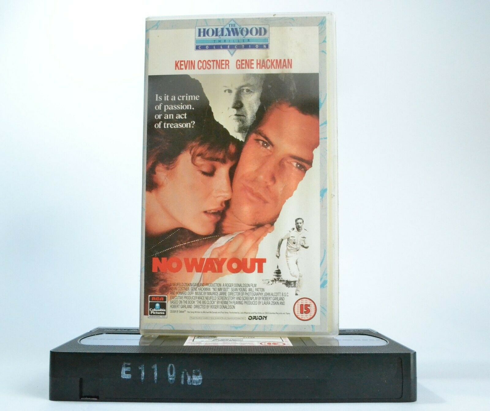 No Way Out (1987):Kenneth Fearing - Political Thriller - Kevin Costner - Pal VHS-