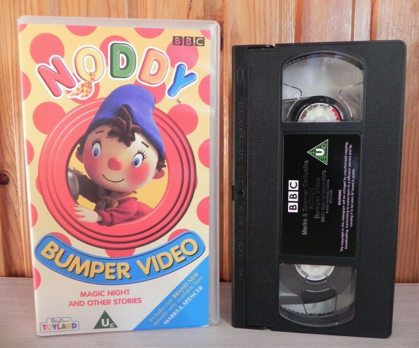 Noddy: Magic Night - Bumper Video - BBC Children's Series - Educational - Pal VHS-