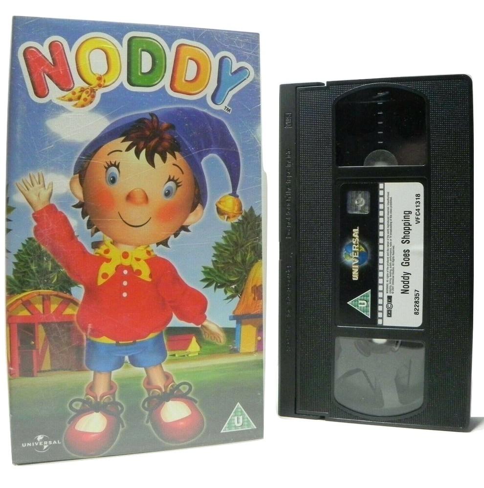 Noddy: Noddy Goes Shopping - Two Episodes - Classic Animation - Kids - Pal VHS-