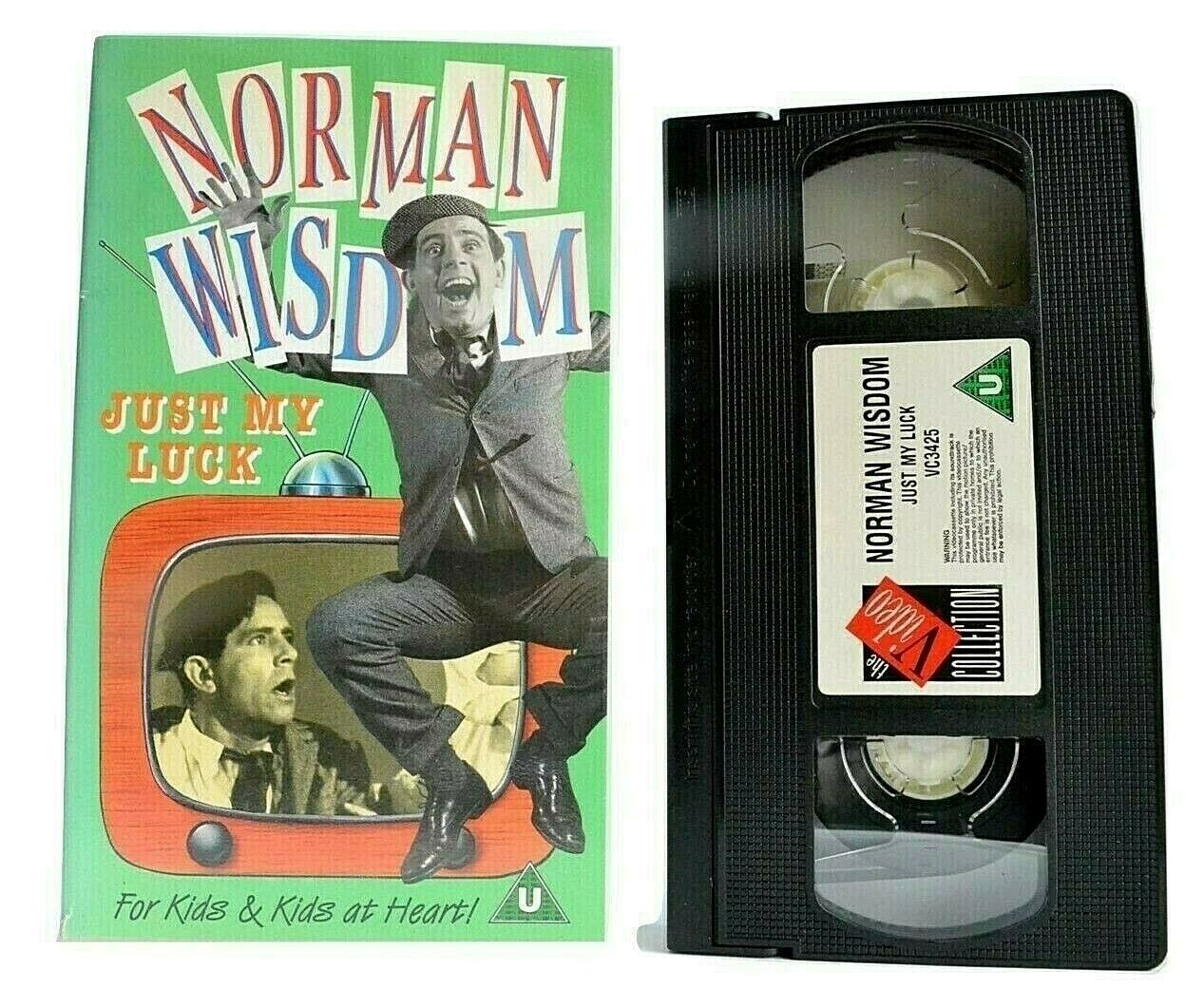 Norman Wisdom: Just My Luck (1957) -<Black And White>- Comedy - Pal VHS-