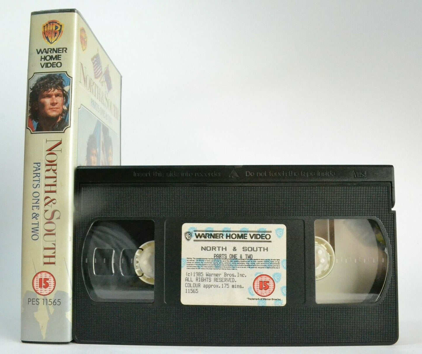 North & South (Parts 1/2) T.V. Mini-Series [War Drama] Patrick Swayze - Pal VHS-