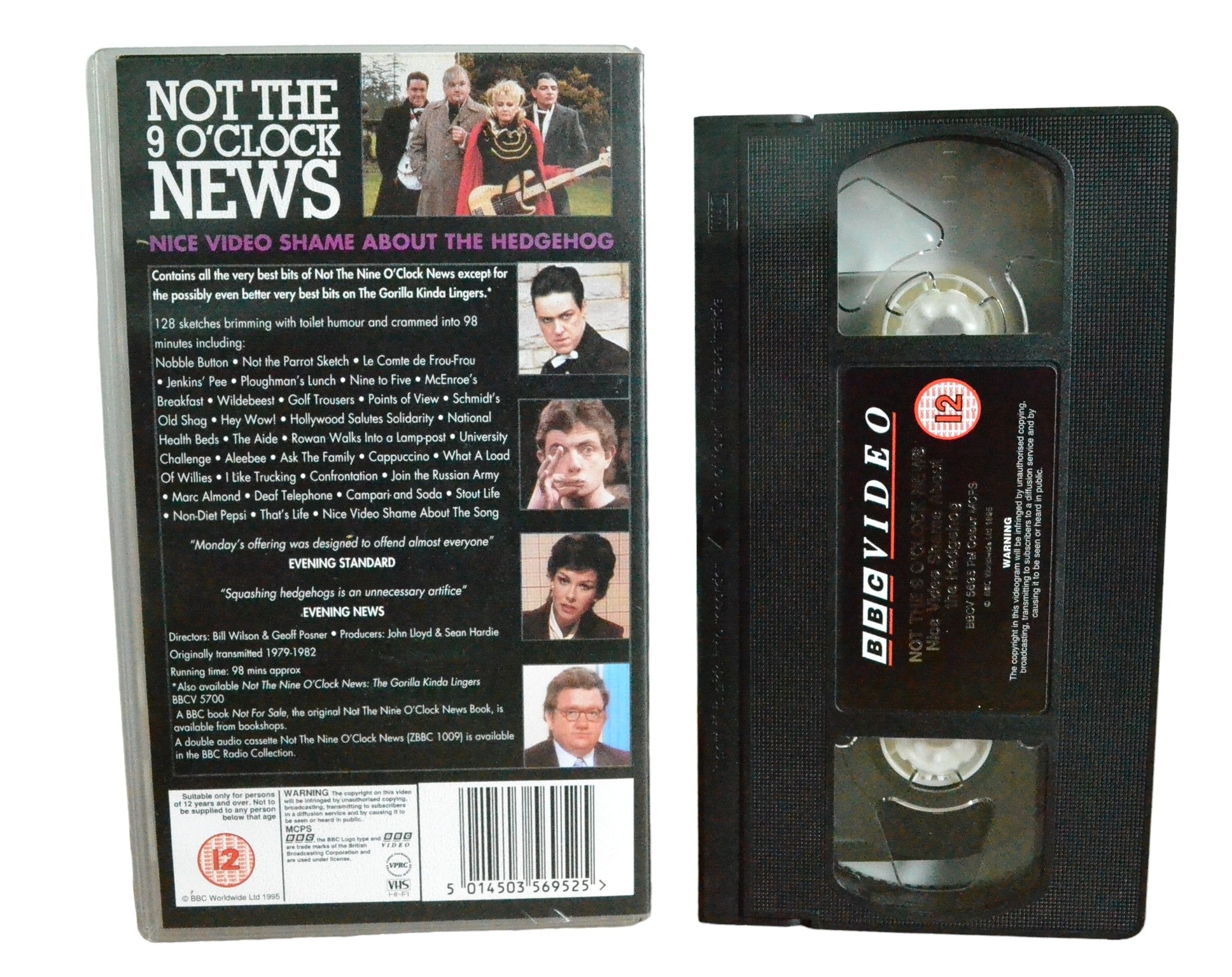 Not The 9 O'Clock News - Nice Video Shame About the Hedgehog - Rowan Atkinson - BBC Video - BBCV5695 - Comedy - Pal - VHS-