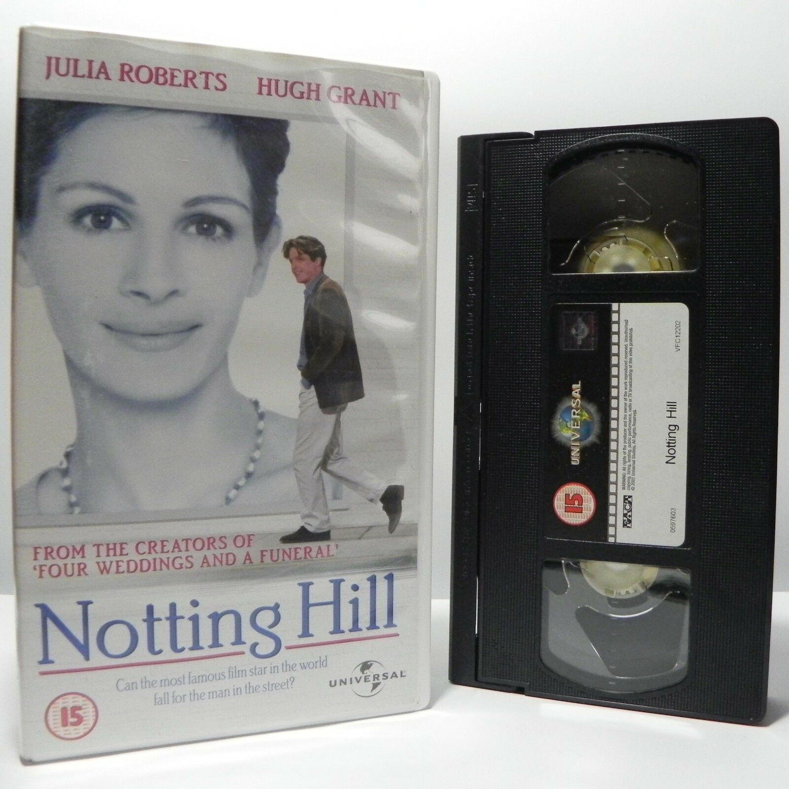 Notting Hill: Julia Roberts/Hugh Grant - Universal - Romantic Comedy - Pal VHS-