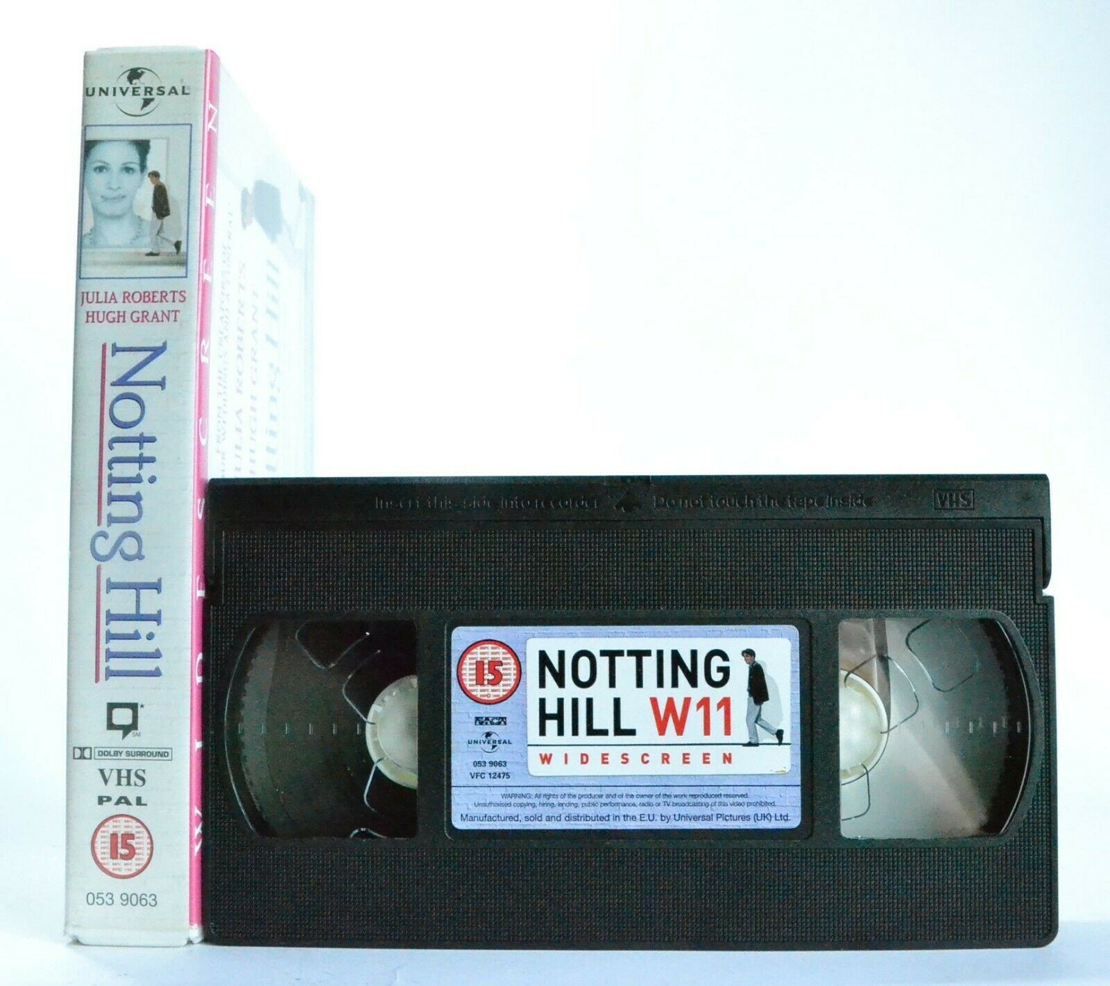 Notting Hill: Julia Roberts/Hugh Grant - Widescreen - Romantic Comedy - Pal VHS-