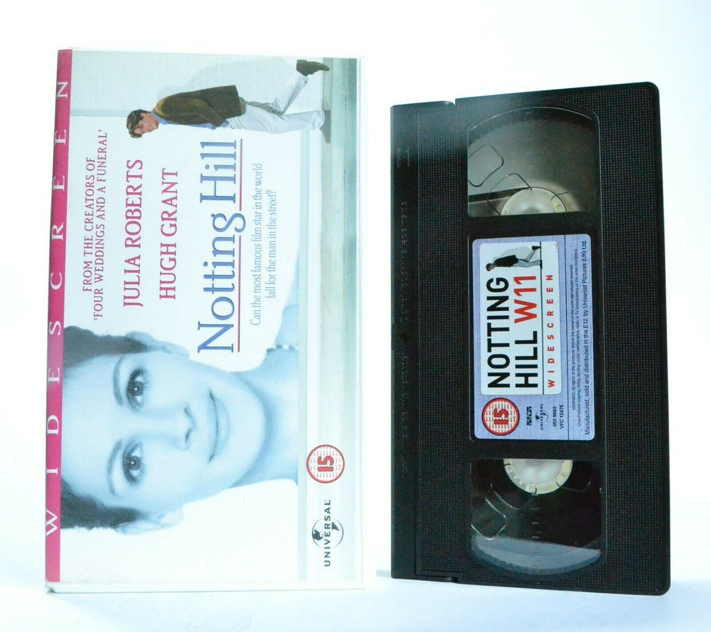 Notting Hill: Julia Roberts/Hugh Grant - Widescreen - Romantic Comedy - Pal VHS-