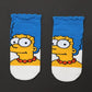 Novelty Simpsons Socks - Happy Cotton Style - Fun and Fashionable Gift for Women or Teens Retro Cartoon Lovers-5-one size-