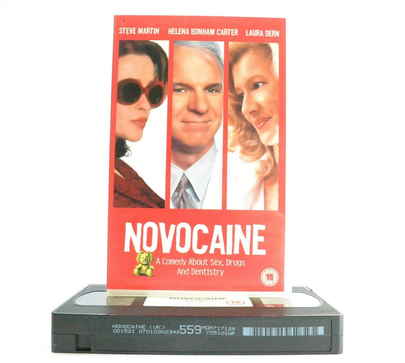 Novocaine: Steve Martin & Helena Bonham Carter - Black Comedy (2001) - Pal VHS-