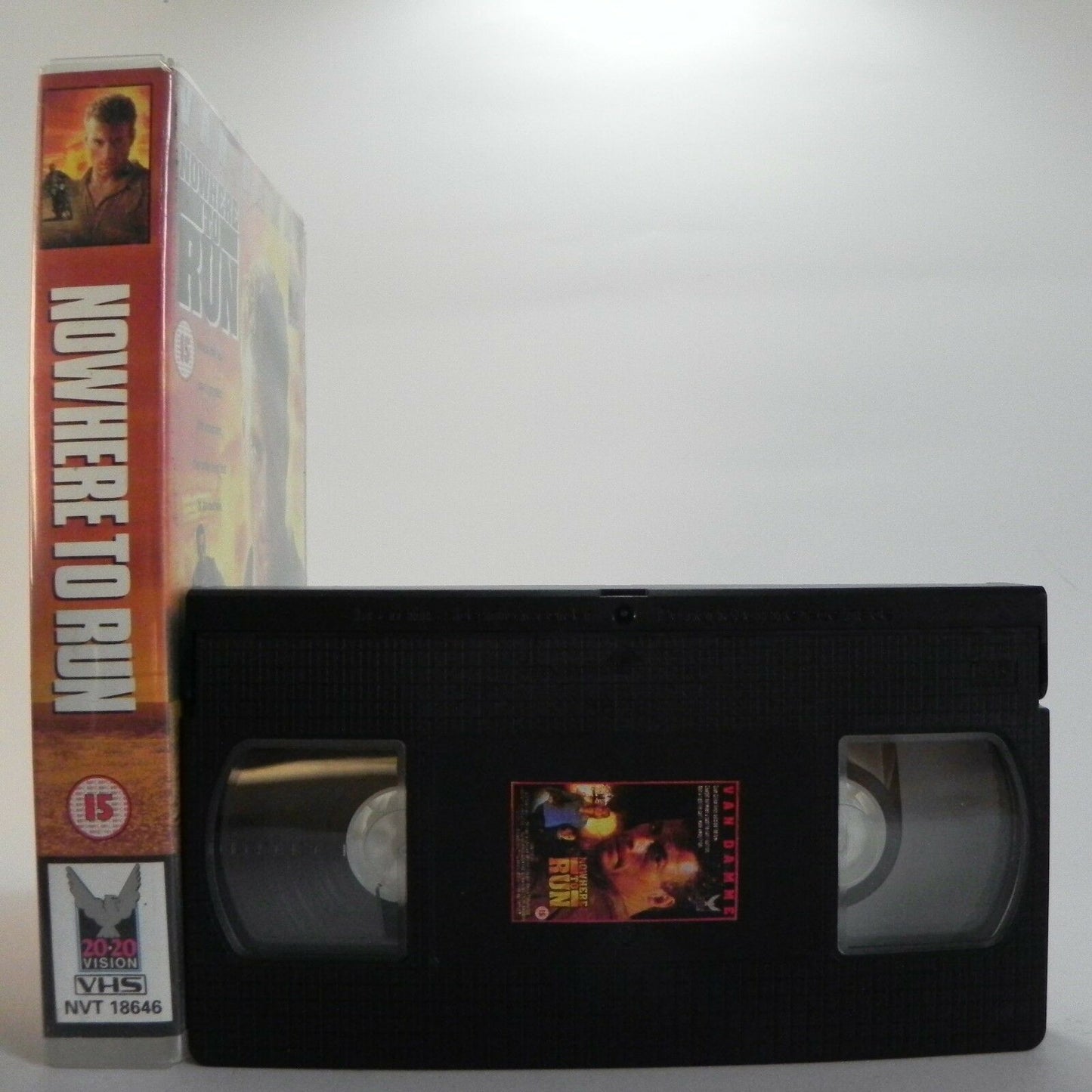 Nowhere To Run - 20/20 Vision - Large Box - Action - Jean-Claude Van Damme - VHS-