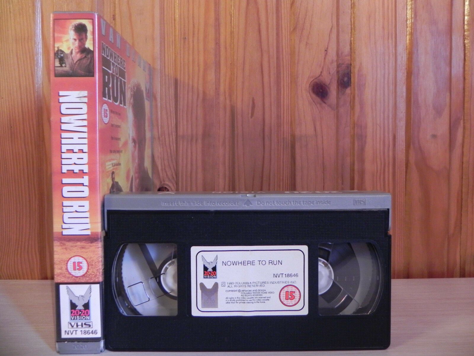 Nowhere To Run - Van Damme - 20/20 Video - Kickboxing - Big Box - Action - VHS-