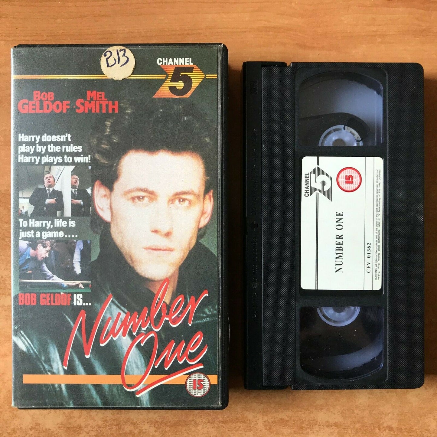 Number One; [Channel 5]: (1985) Made For TV - Drama - Bob Geldof - Pal VHS-