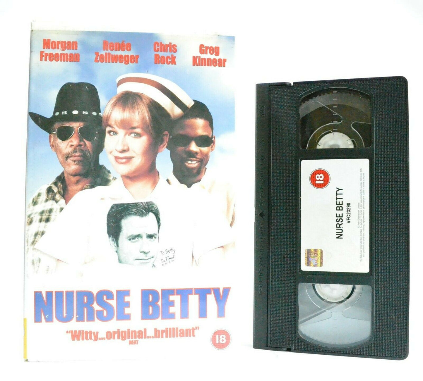 Nurse Betty: Black Comedy (2000) - Large Box - Ex-Rental - Renee Zellweger - VHS-