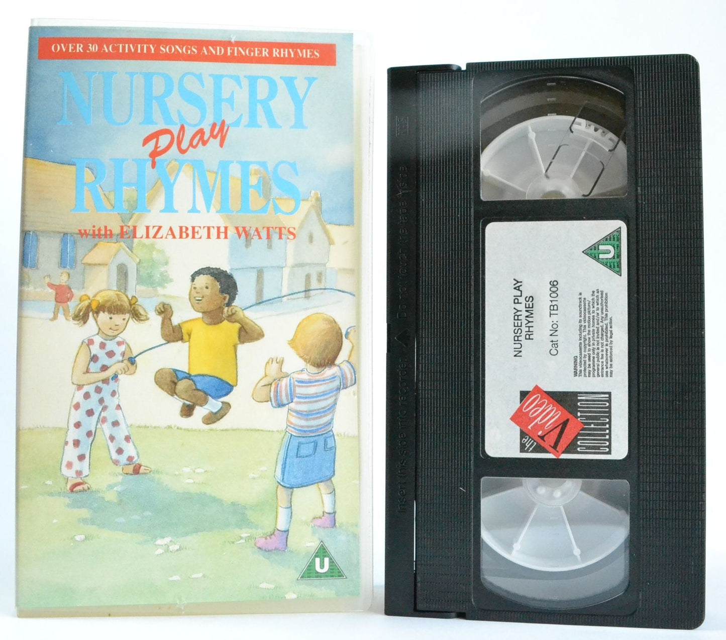 Nursery Play Rhymes: Elizabeth Watts [30 Activities On 1 Tape] Children 2-7 - VHS-