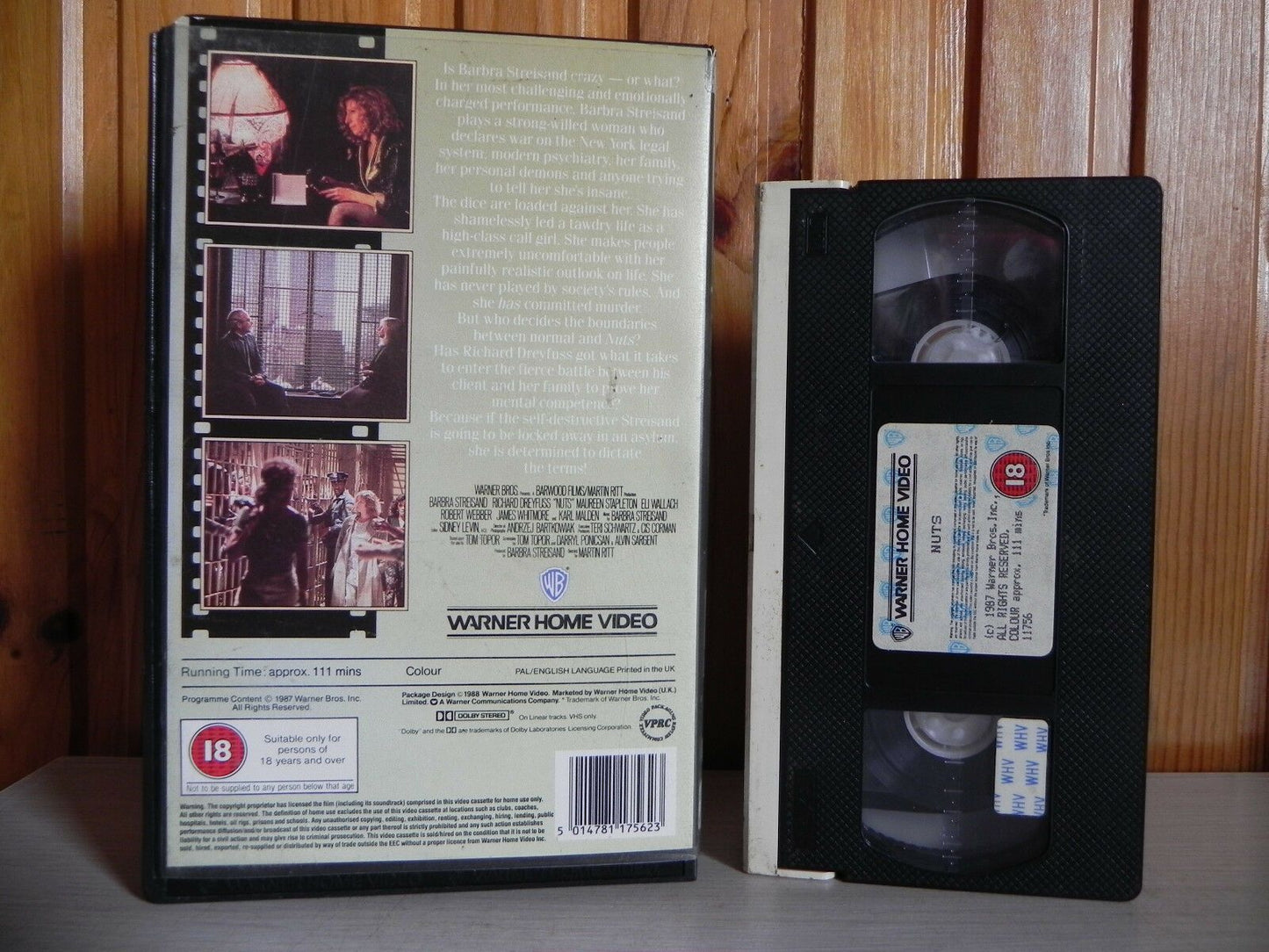 Nuts - Warner Home Video - Cert (18) - Barbra Streisand - Richard Dreyfuss - VHS-