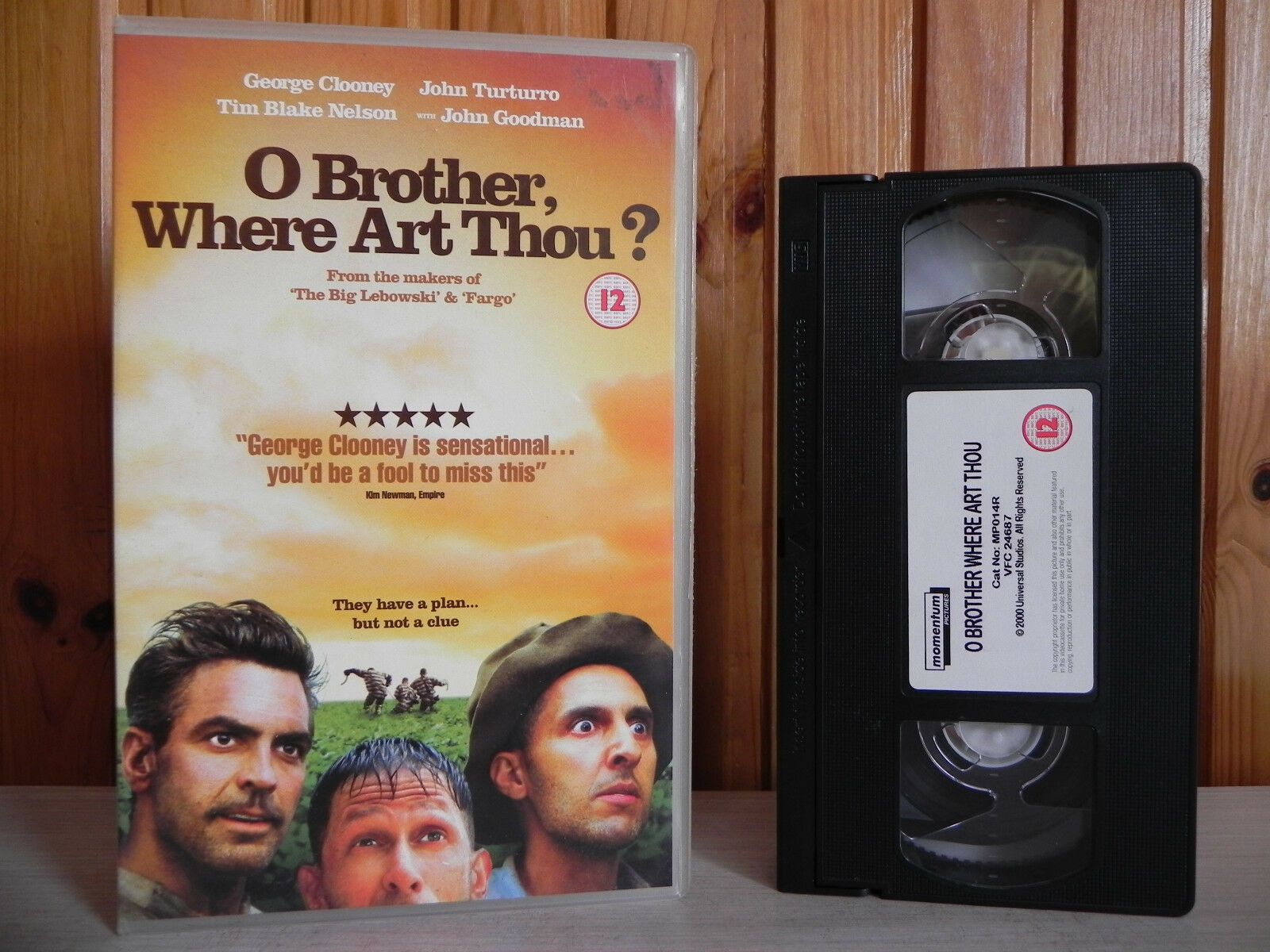 O Brother, Where Art Thou - Momentum - Comedy - George Clooney - Large Box - VHS-