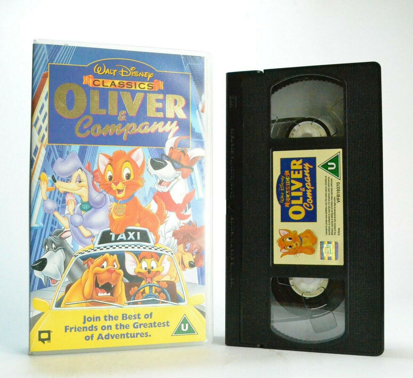 OLIVER AND COMPANY - WALT DISNEY CLASSIC - CHILDREN'S VIDEO - KIDS - PAL VHS-