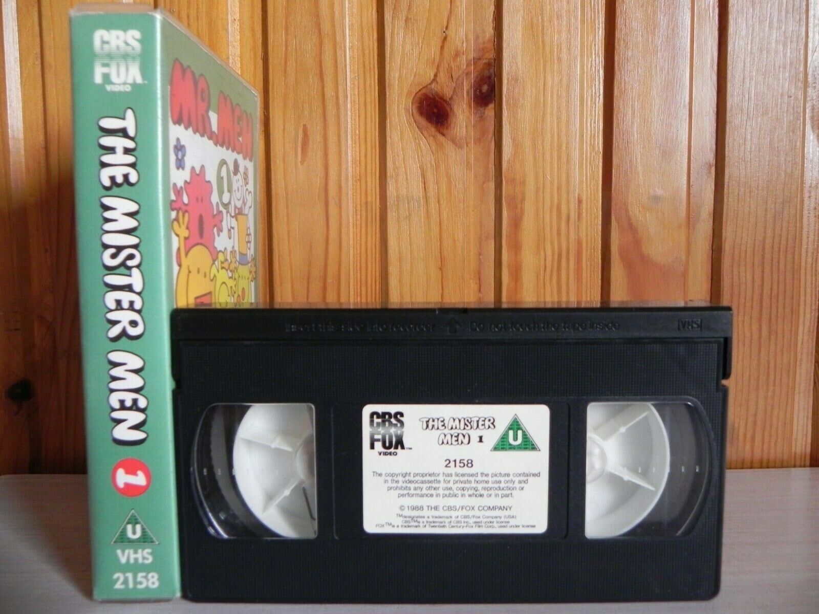 ORIGINAL RELEASE - MR.MEN 1 - CBS FOX - 1988 VIDEO - 2158 - 53 MINS - VHS-