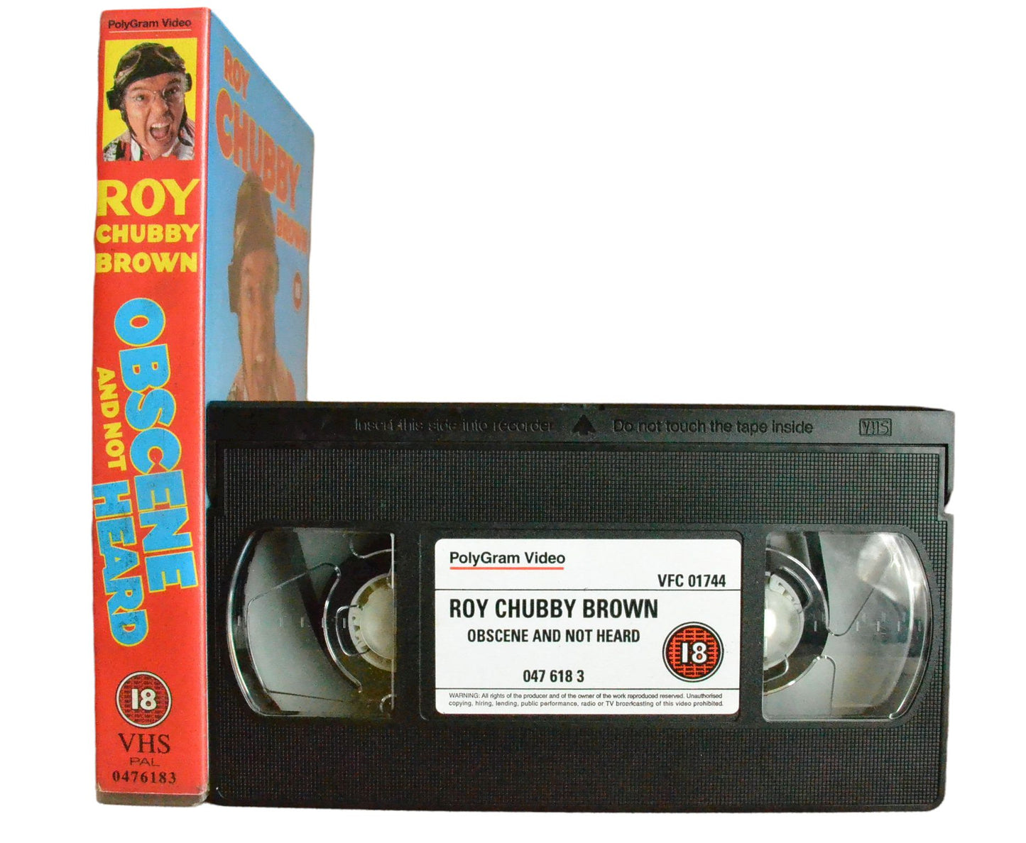 Obsene And Not Heard (Outrageous Stand-Up) - Roy Chubby Brown - Polygram Video - Vintage - Pal VHS-