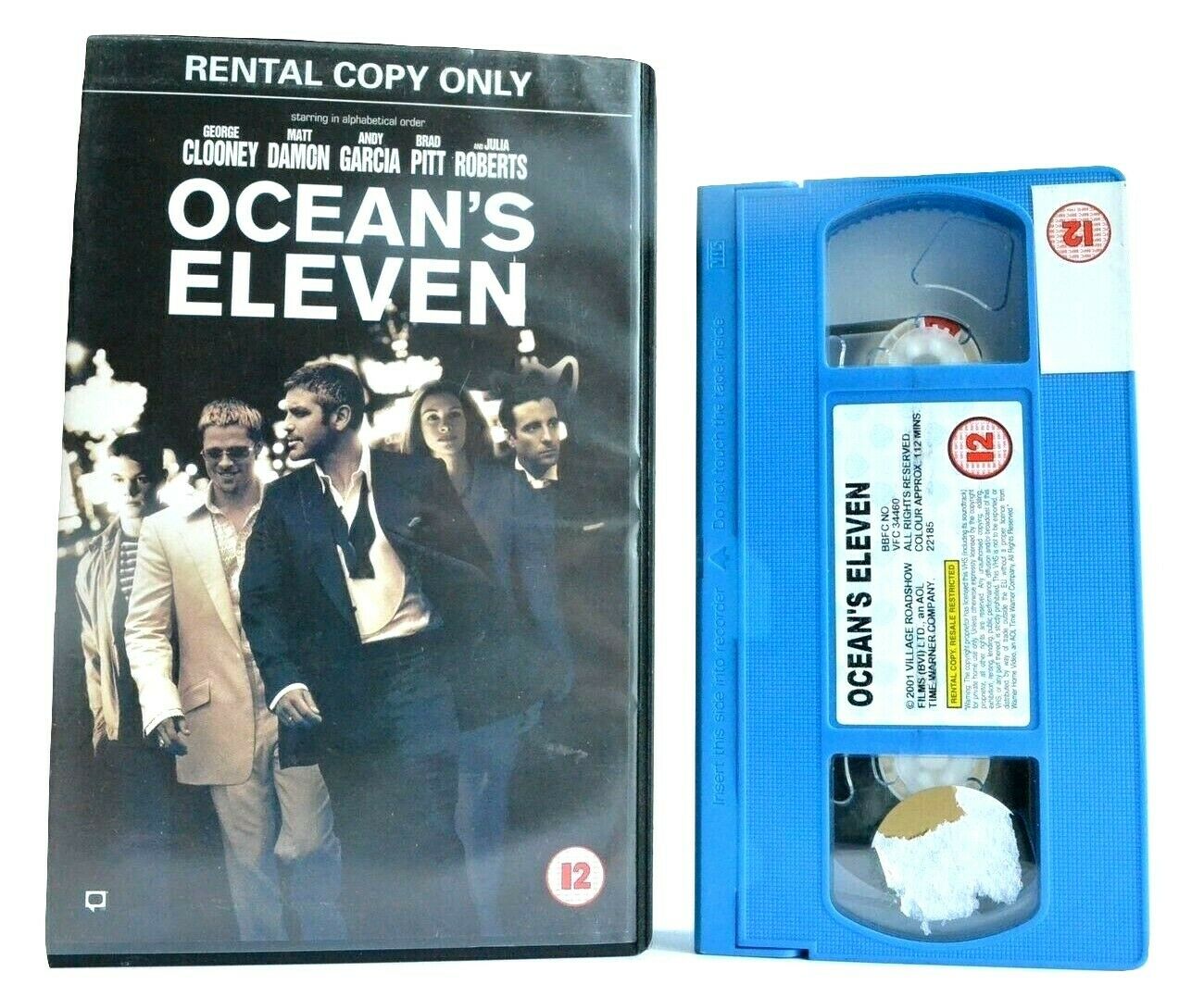 Ocean's Eleven (2001): Criminal Mastermind - Thriller - George Clooney - Pal VHS-