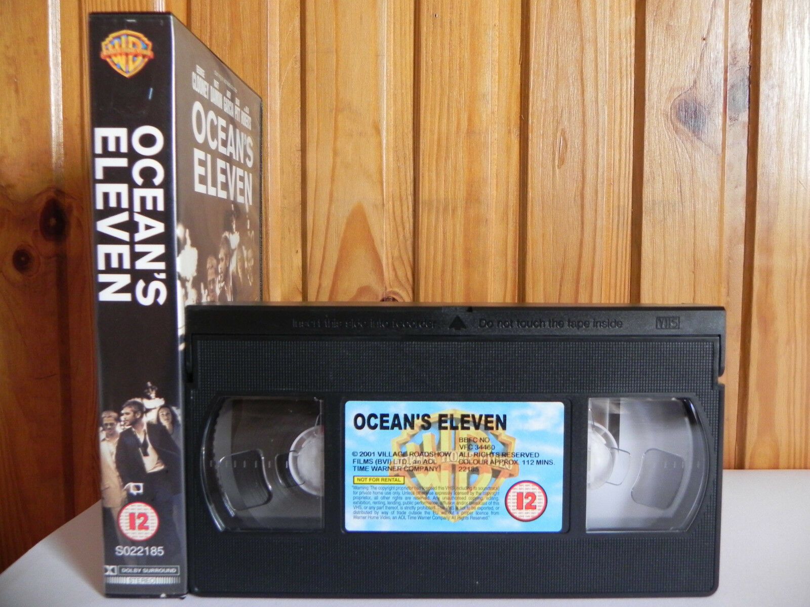 Ocean's Eleven - Warner Home - Action - George Clooney - Matt Damon - Pal VHS-