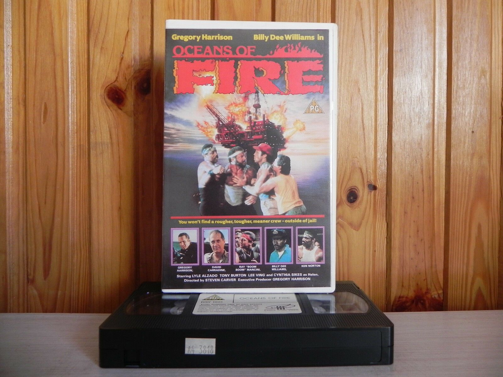 Oceans Of Fire - Pre-Cert - David Carradine - Billy Dee Williams - Pal VHS-