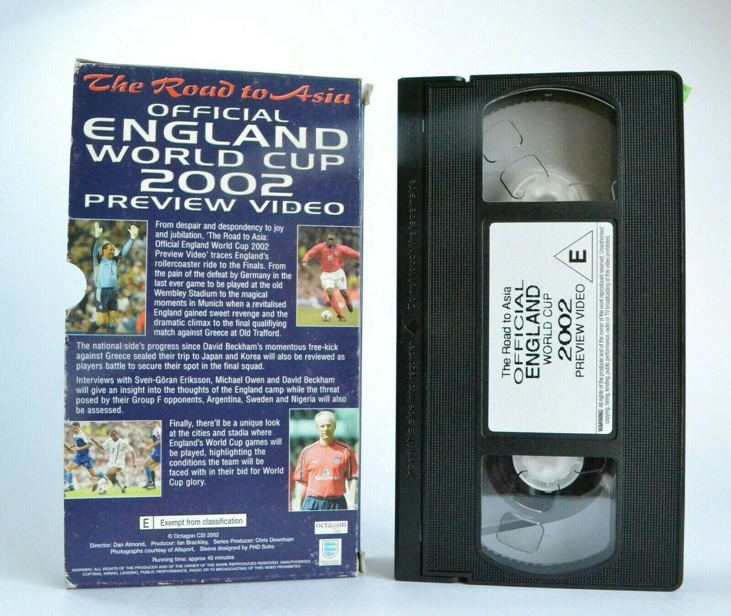 Official England World Cup 2002: The Road To Asia - Football - Sports - Pal VHS-