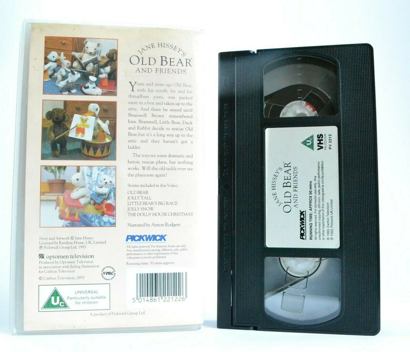 Old Bear And Friends: By Jane Hissey - Animated Stories - Children's - Pal VHS-