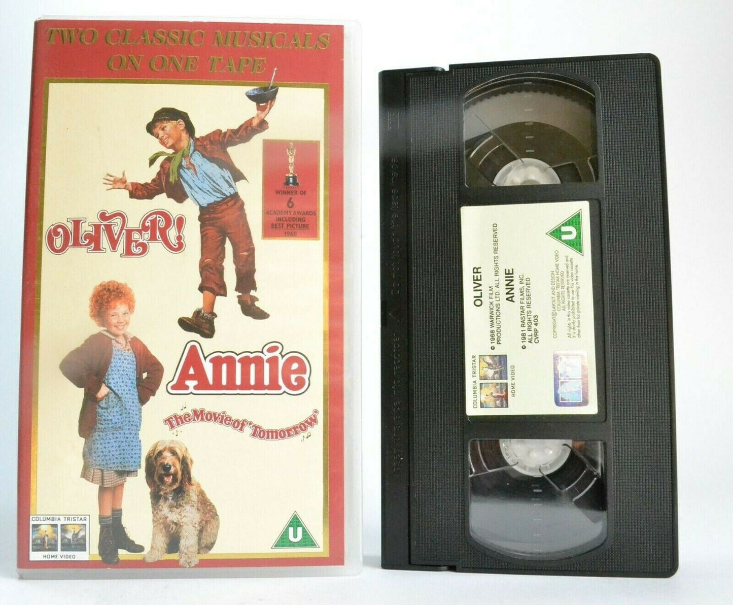 Oliver / Annie: Classic Musicals - Oliver Reed/Tim Curry - Children's - Pal VHS-