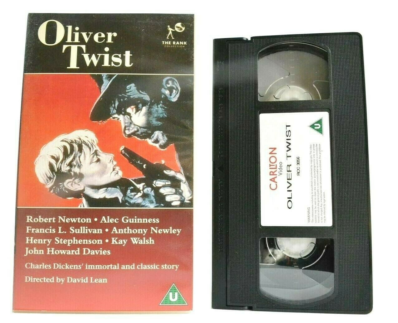 Oliver Twist (1948) <Charles Dickens> [Adventure Drama] Alec Guinness - Pal VHS-