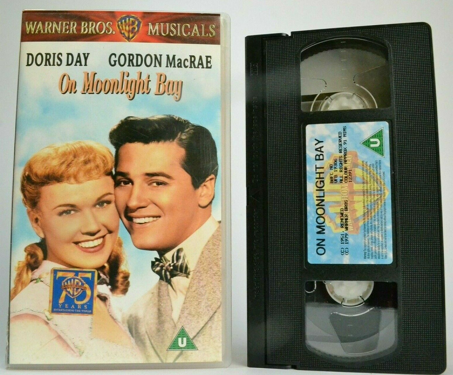 On Moonlight Bay; [Booth Tarkington] Musical - Doris Day / Gordon MacRae - VHS-