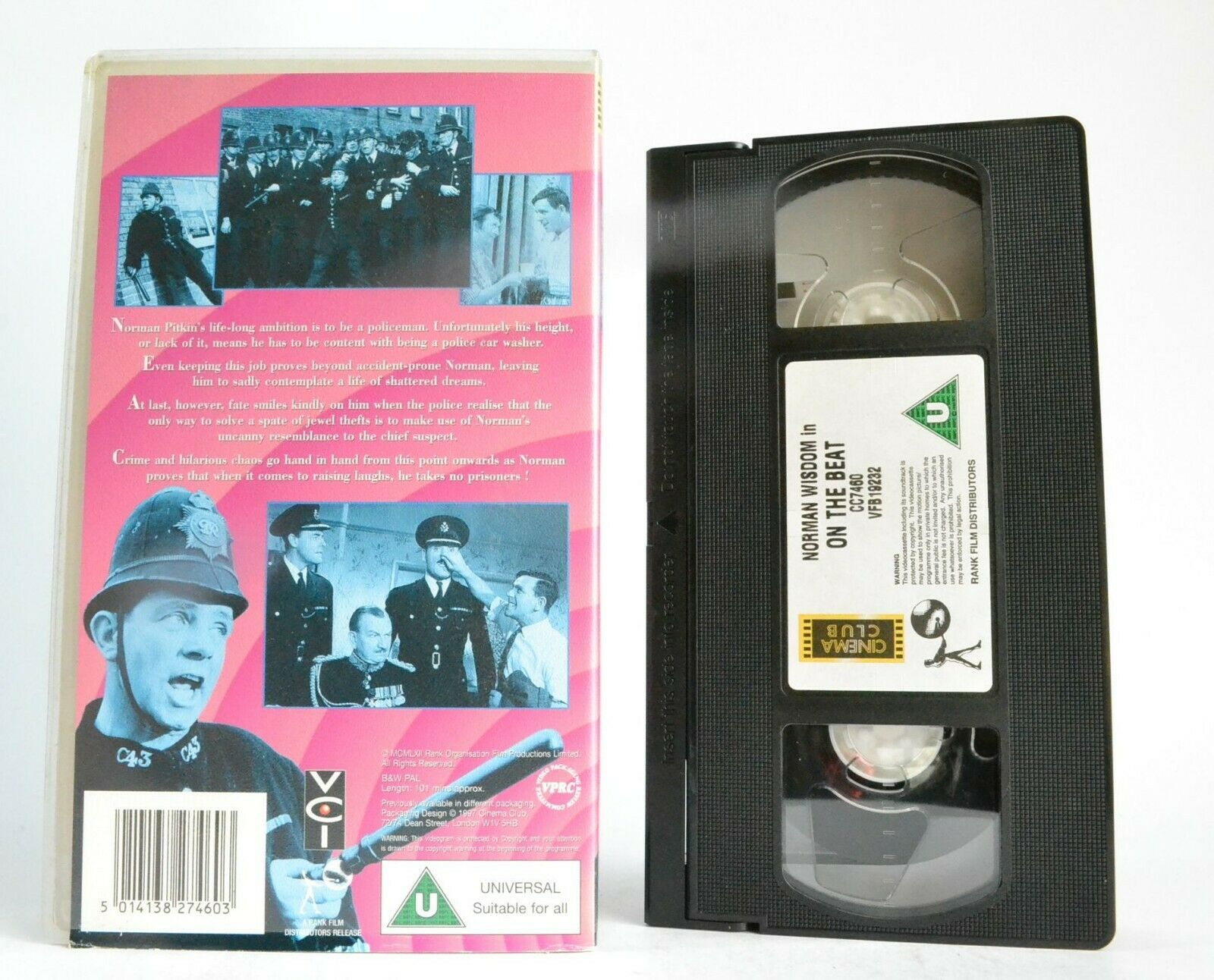 On The Beat (1962): Including Postcard - Slapstick Action - Norman Wisdom - VHS-