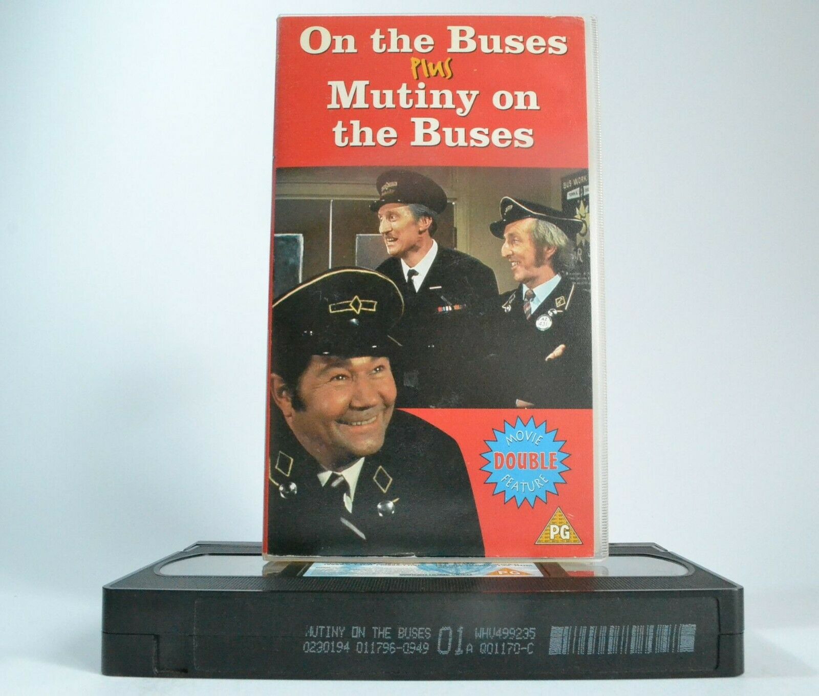 On The Buses / Mutiny On The Buses [Double Feature] Comedy - Reg Varney - VHS-