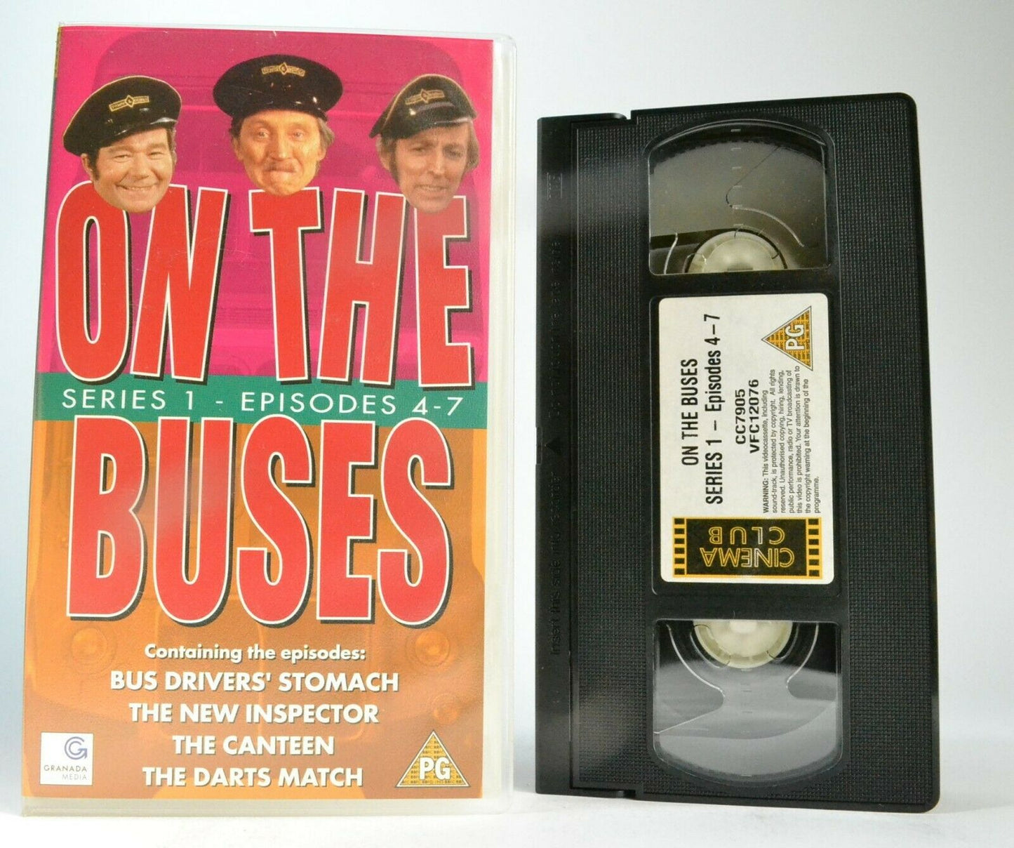 On The Buses (Series 1, Ep.4-7): 'The Darts Match' - T.V. Series - Comedy - VHS-