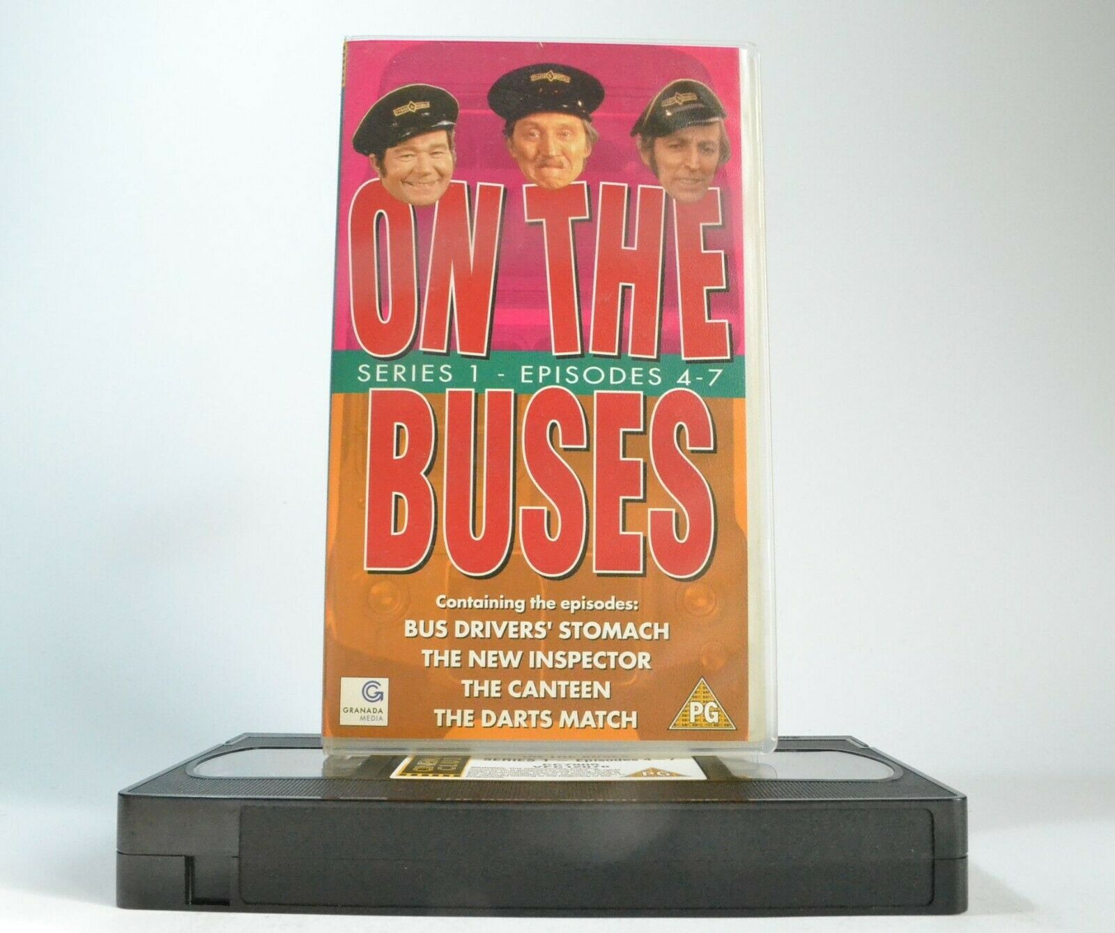 On The Buses (Series 1, Ep.4-7): 'The Darts Match' - T.V. Series - Comedy - VHS-