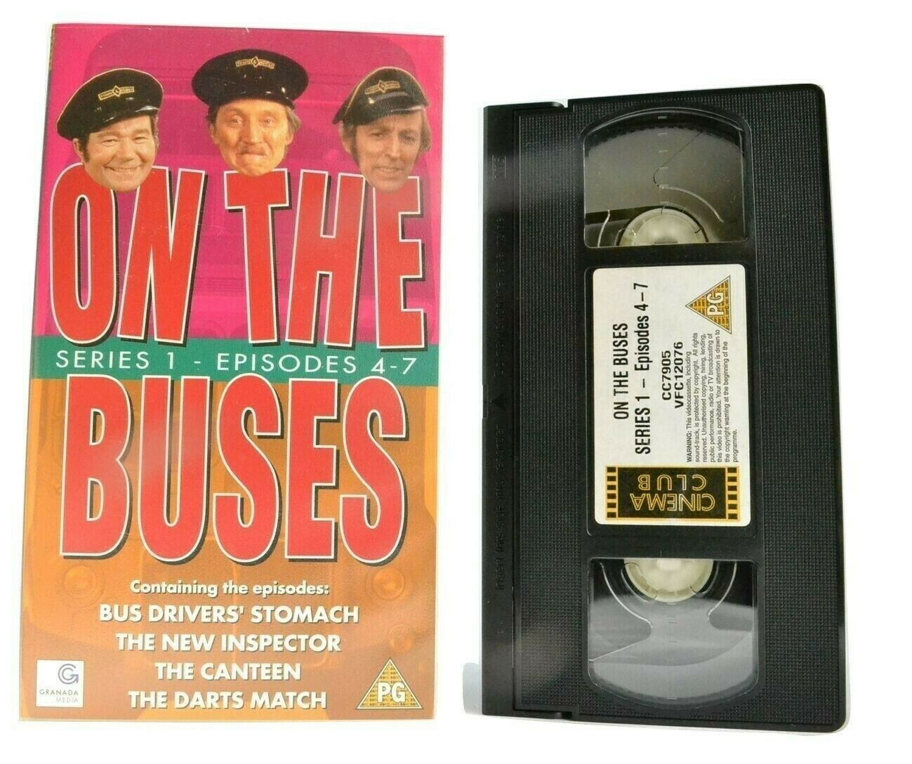 On The Buses (Series 1, Ep.4-7): 'The Darts Match' - T.V. Series - Comedy - VHS-