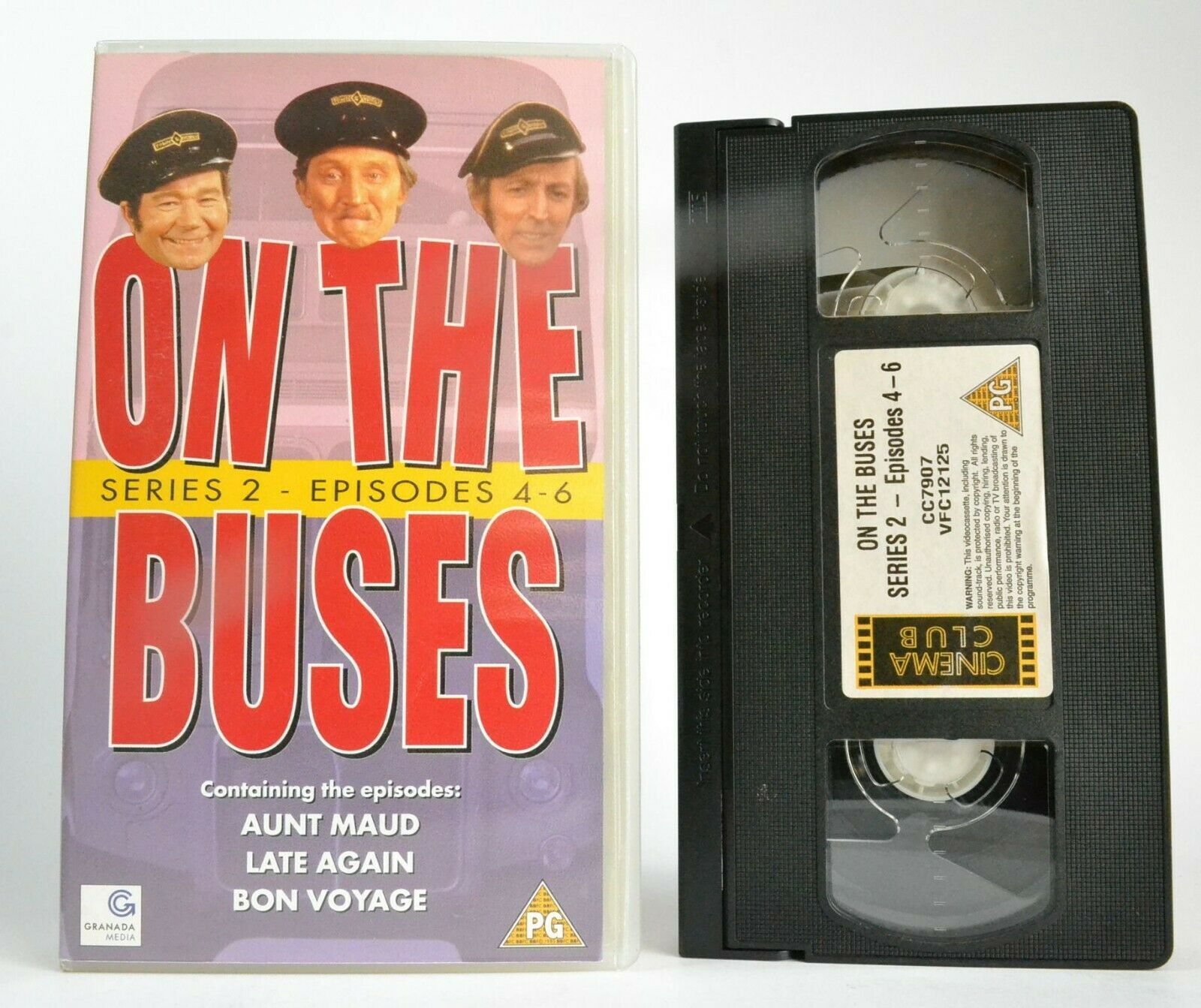 On The Buses (Series 2, Ep.4-6) - 'Bon Voyage' - TV Comedy - Bob Grant - Pal VHS-