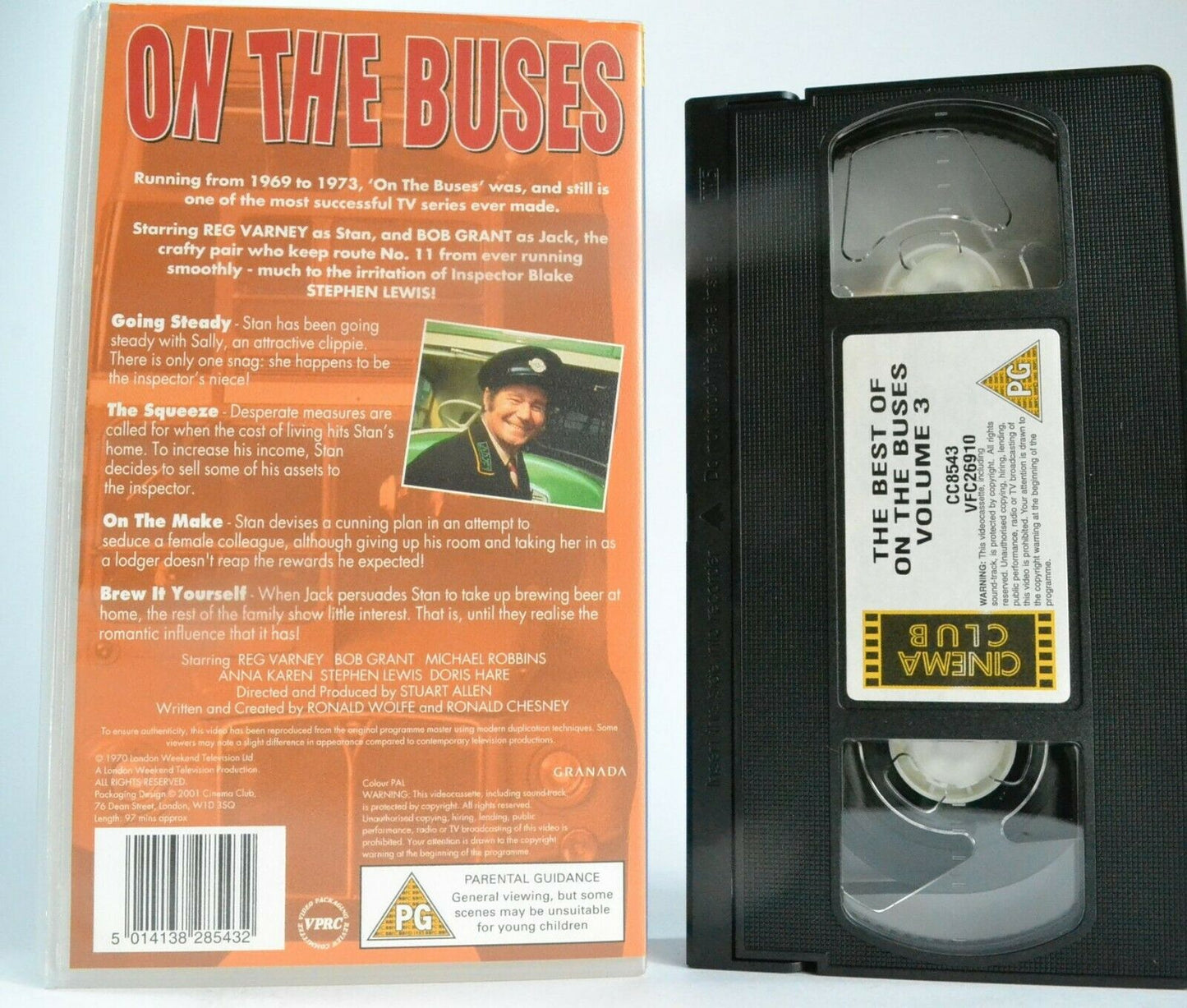 On The Buses (The Best Of) Vol.3: Going Steady - T.V. Series - Reg Varney - VHS-